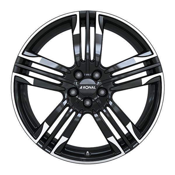Jante aluminium Ronal 22 pouces Noir Bord Poli
