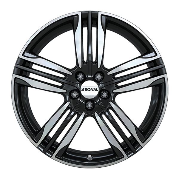 Jante aluminium Ronal 22 pouces Noir Brillant Face Polie