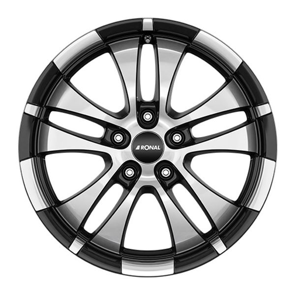 Jante aluminium Ronal 16 pouces Noir Face Polie
