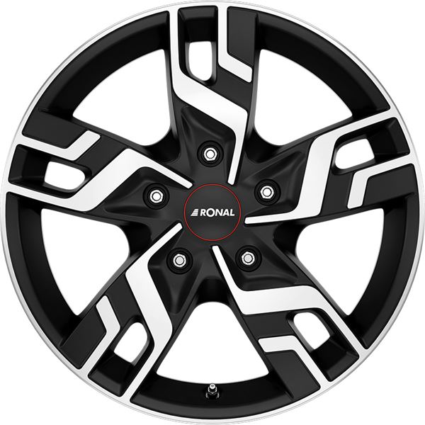 Jante aluminium Ronal 17 pouces Noir Mat / Face Miroir
