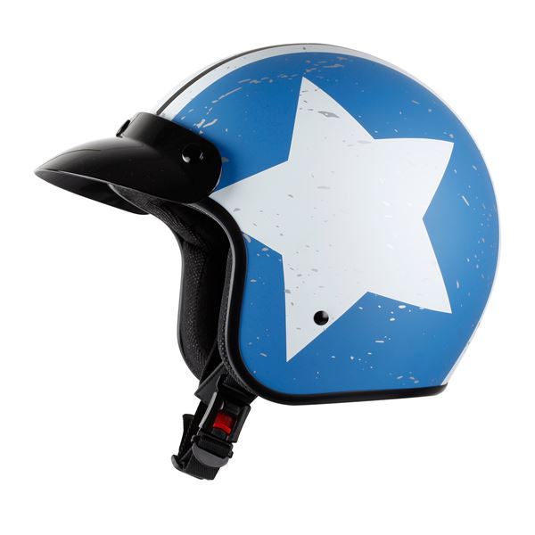 Casque demi-jet étoile MQS T.XL