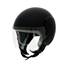 Casque jet uni noir MQS T.M