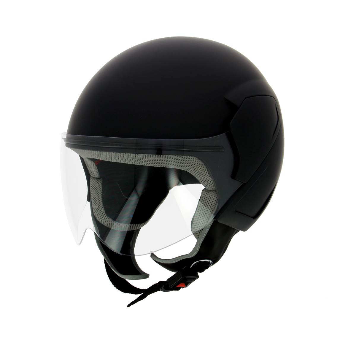 Casque Jet Uni Noir Mqs T.xl