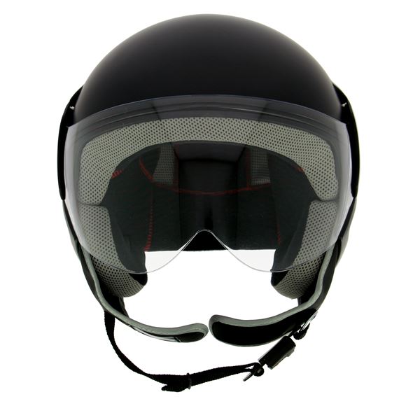 Casque jet uni noir MQS T.XL