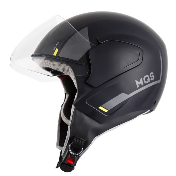 Casque jet graphic noir MQS T.M