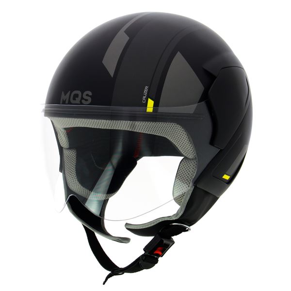 Casque jet graphic noir MQS T.L