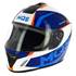 Casque intégral graphic bleu MQS T.XL