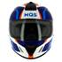 Casque intégral graphic bleu MQS T.XL