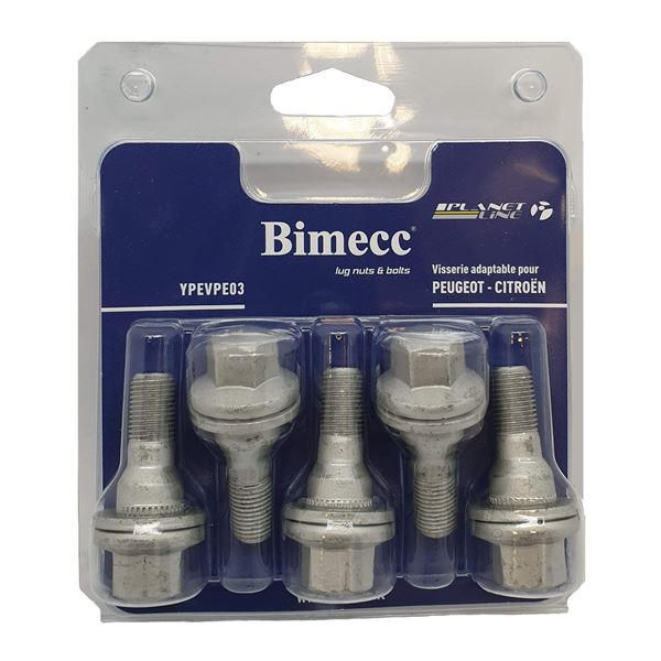 5 VIS ADAPTABLES POUR PEUGEOT CITROEN 12X1.25X17