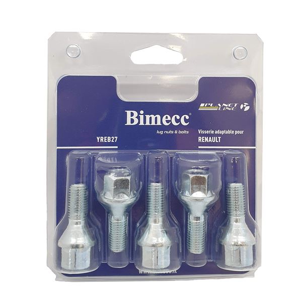 5 VIS ADAPTABLES POUR  RENAULT 12X1.5X24