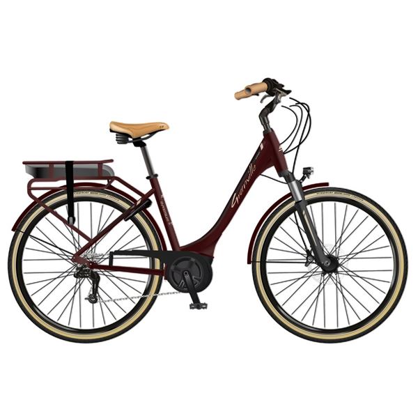 Vélo ville électrique Granville E-premium 40 taille L bordeaux