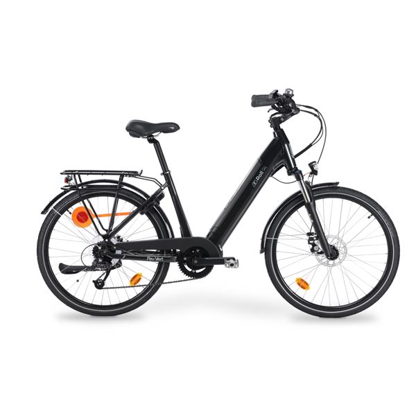 Vélo de ville électrique mixte Feu Vert E-Roll 94 taille 45 Pneus 26"