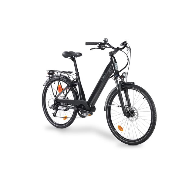 Vélo de ville électrique mixte Feu Vert E-Roll 94 taille 45 Pneus 26"
