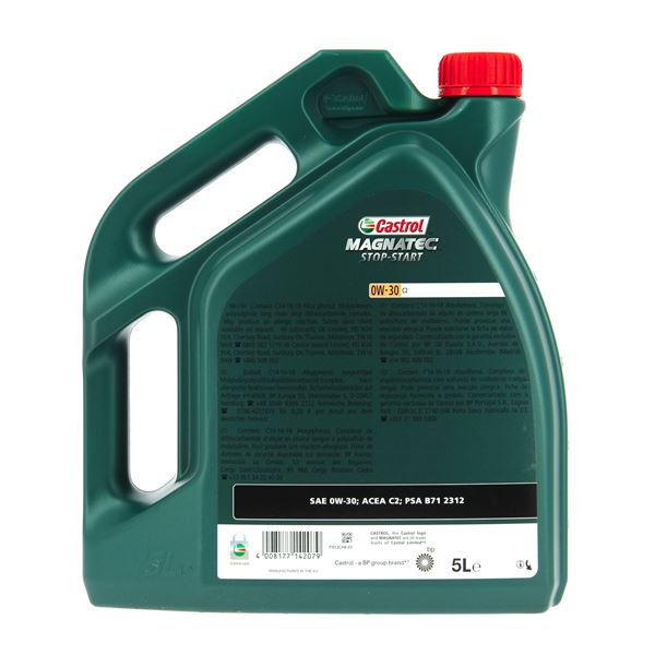 Huile moteur CASTROL Magnatec Stop-start C2 Essence/Diesel 0W30 5L