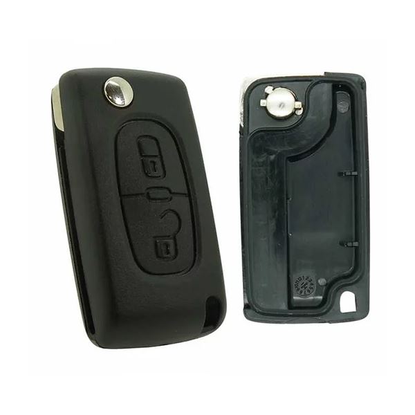 Coque de clé adaptable pour Peugeot 2 boutons