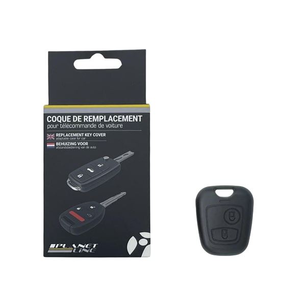 Coque de clé adaptable pour Peugeot 2 boutons