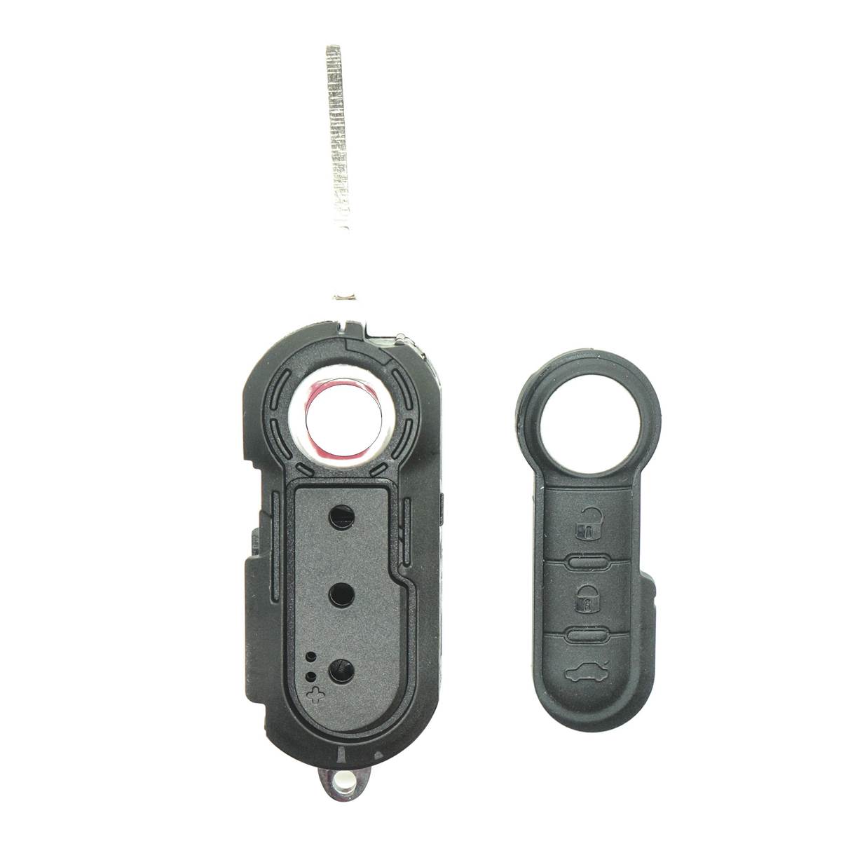 Coque De Clé Adaptable Pour Fiat 3 Boutons