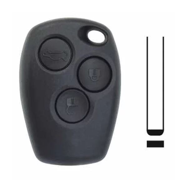 Coque de clé adaptable pour Renault 3 boutons
