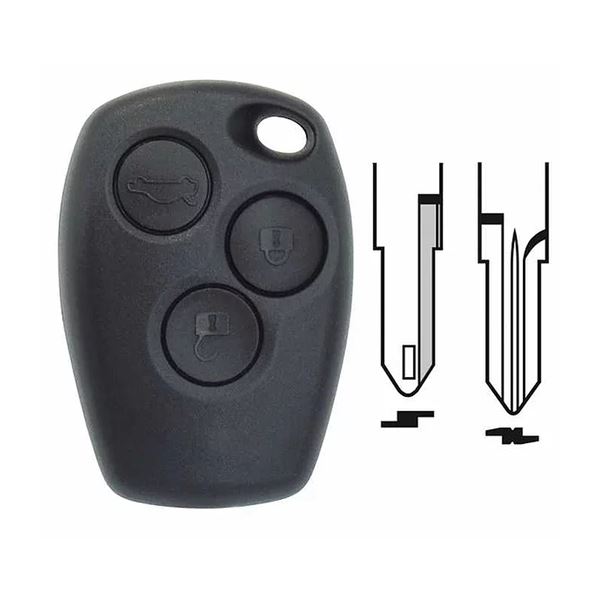 Coque de clé adaptable pour Renault 3 boutons