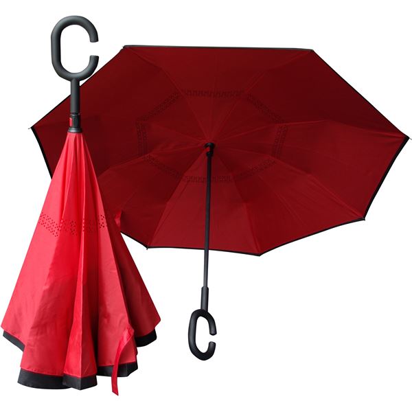 Parapluie réversible rouge