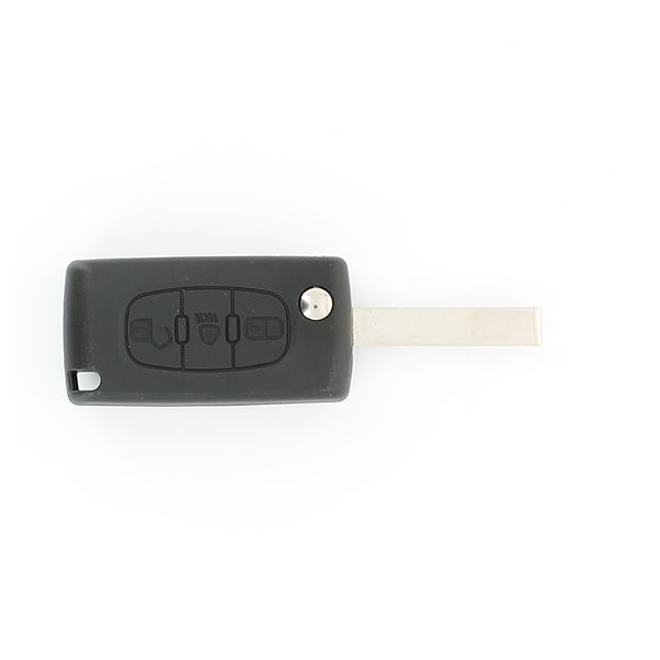 Coque de clé adaptable pour Citroën 3 boutons avec allumage des phares.