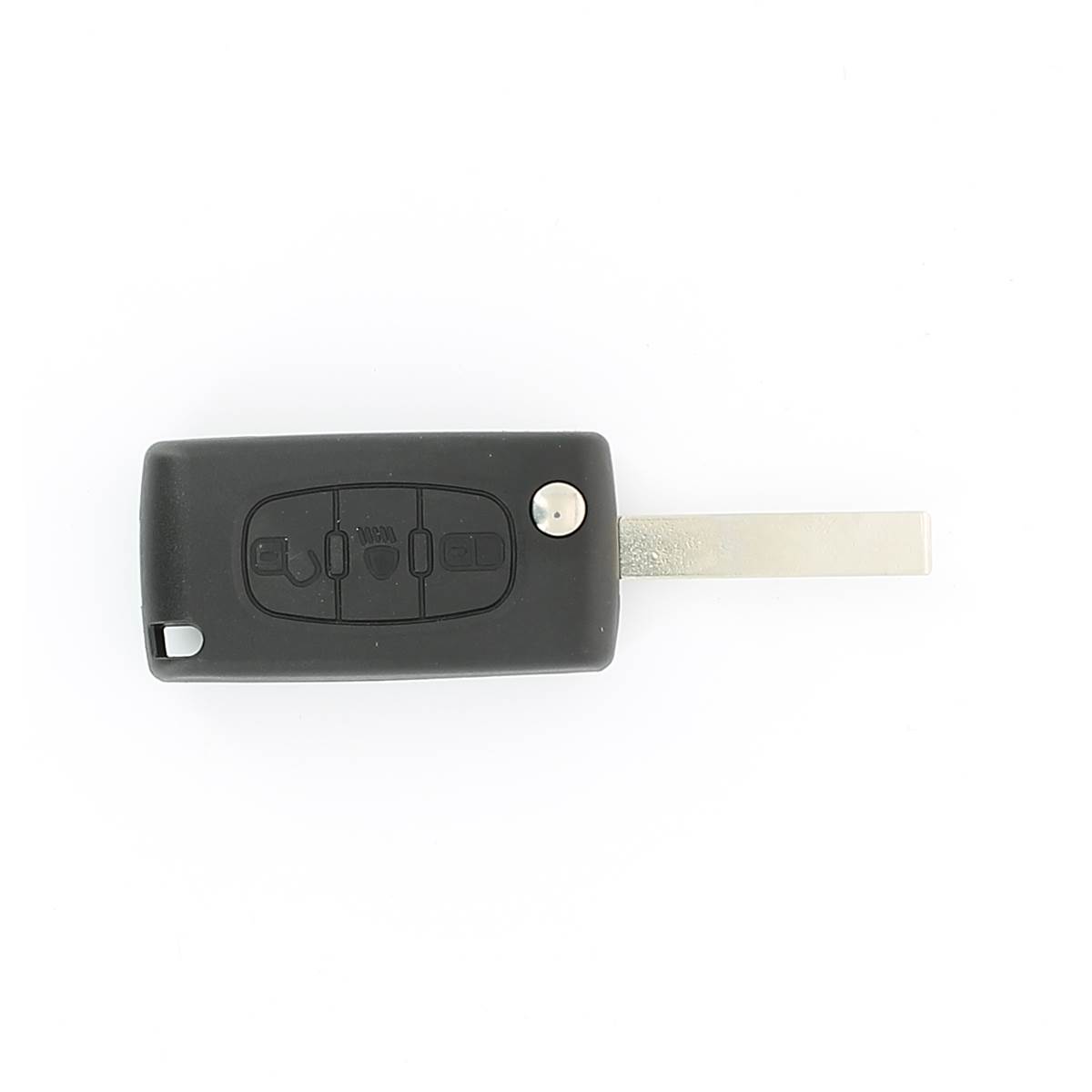 Coque De Clé Adaptable Pour Citroën 3 Boutons Avec Allumage Des Phares.