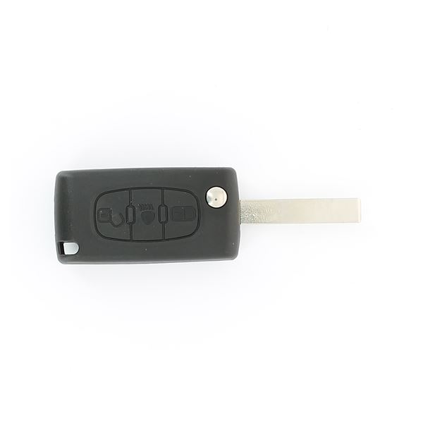 Coque de clé adaptable pour Citroën 3 boutons avec allumage des phares.