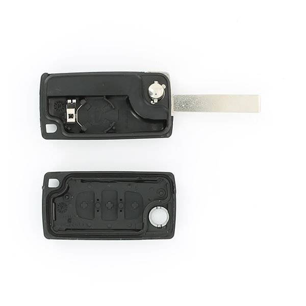 Coque de clé adaptable pour Citroën 3 boutons avec allumage des phares.