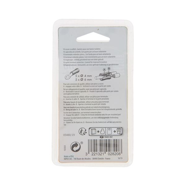 10 Cosses oeillets bleu XLTECH