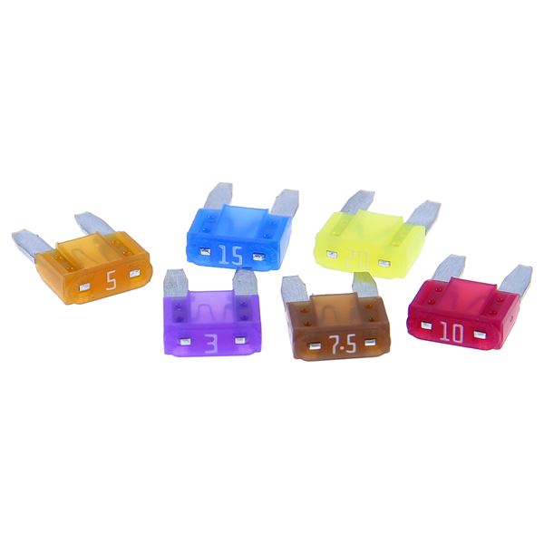 6 Mini fusibles 3A 20A XLTECH