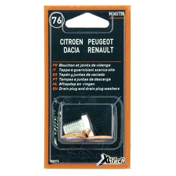 Bouchon de vidange XLTECH N°76 pour PSA/REN