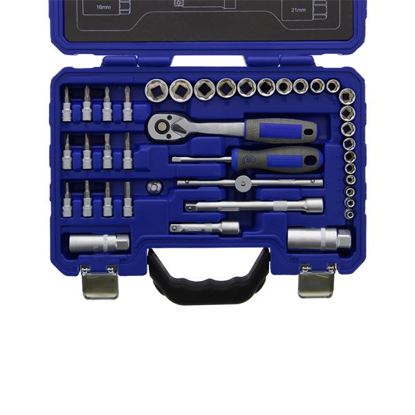 MALLETTE DOUILLES ET EMBOUTS 40 PIECES 1/4 ET 3/8 MICHELIN