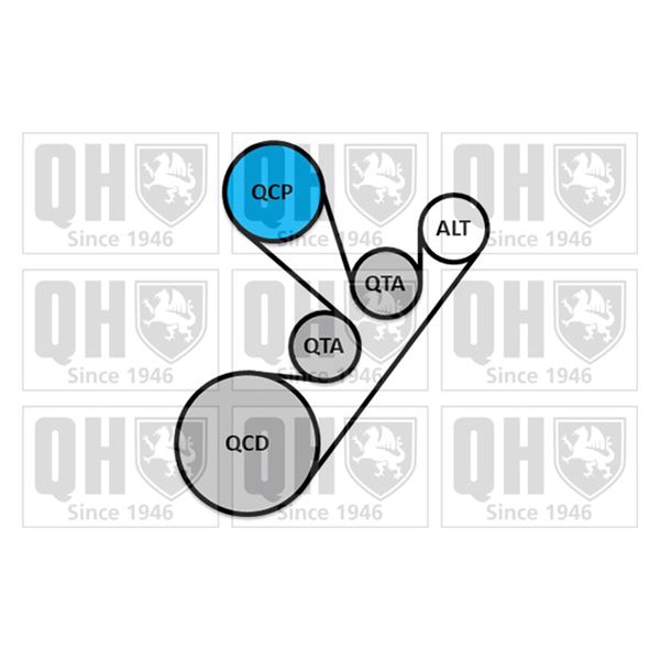 1 kit d'entrainement Quinton Hazell QDK129