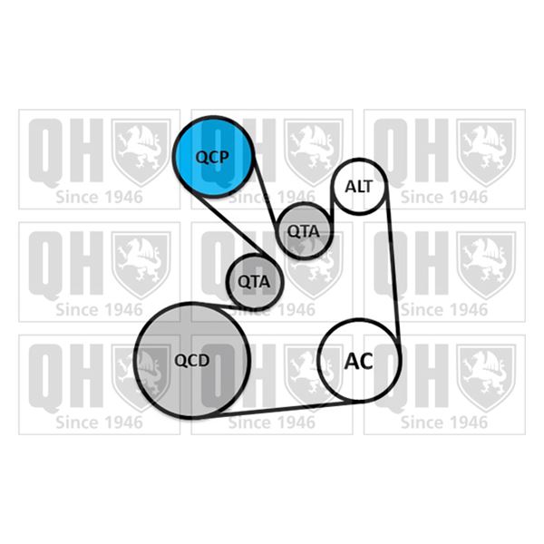 1 kit d'entrainement Quinton Hazell QDK130