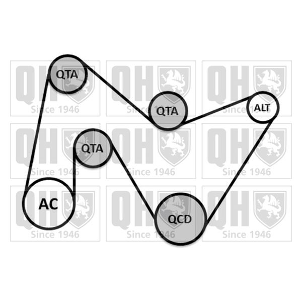 1 kit d'entrainement Quinton Hazell QDK147