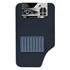4 tapis moquette universels Luni noir