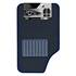 4 tapis moquette universels Luni bleu