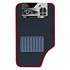4 tapis moquette universels Luni rouge