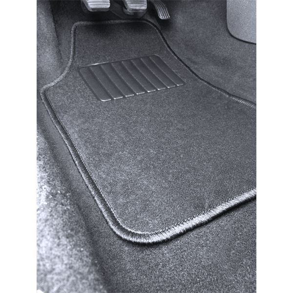 4 tapis moquette universels Luni rouge