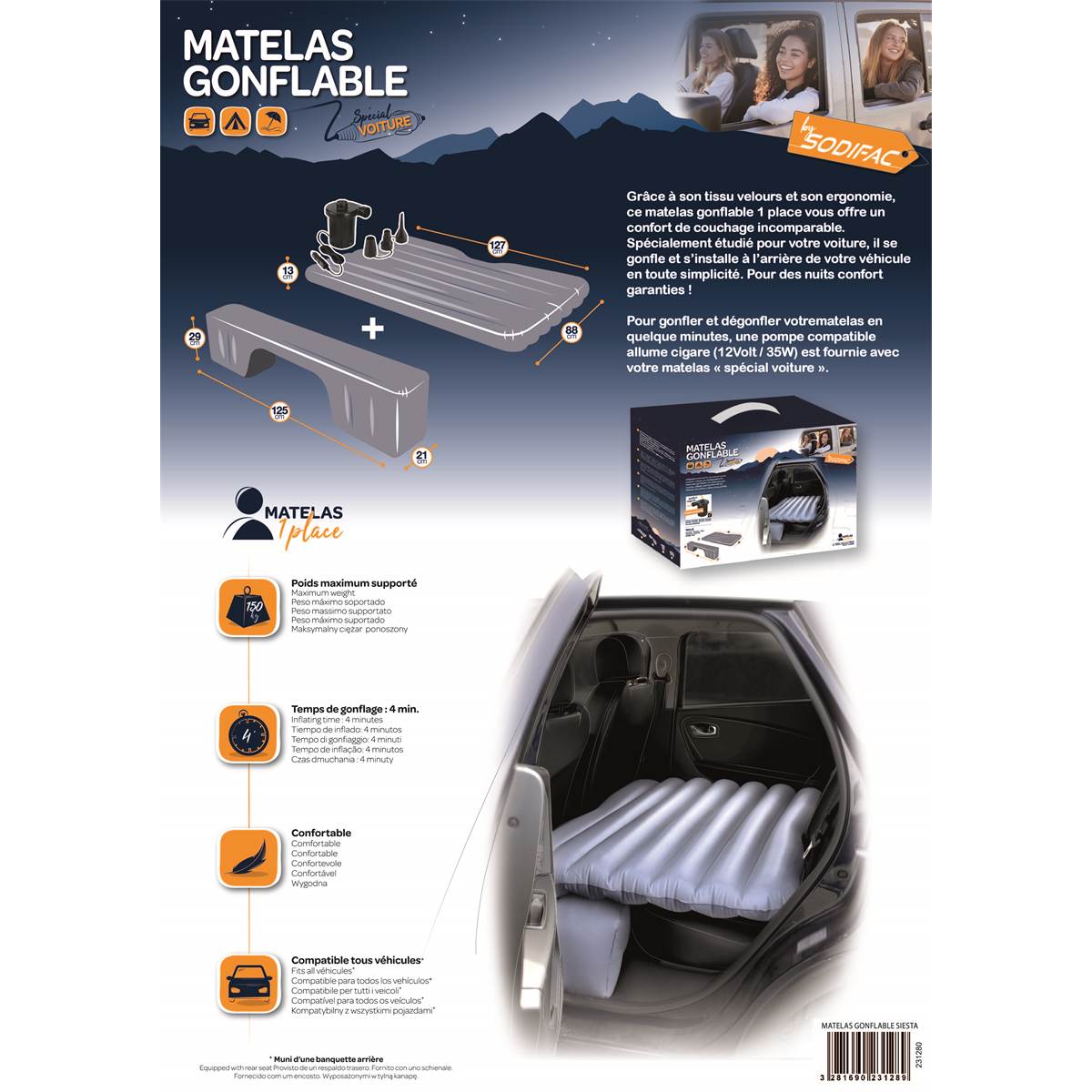 Matelas Gonflable De Voiture