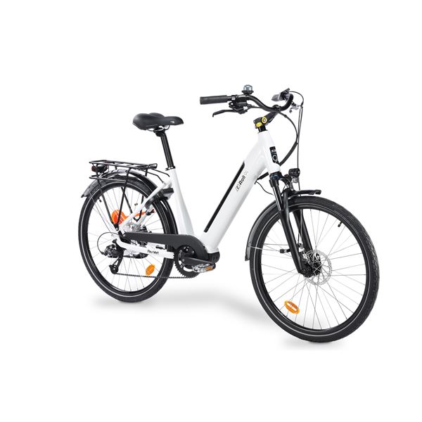 Vélo de ville électrique mixte Feu Vert E-Roll 94 taille 45 Pneus 26"