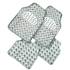 4 Tapis PVC metalic argent