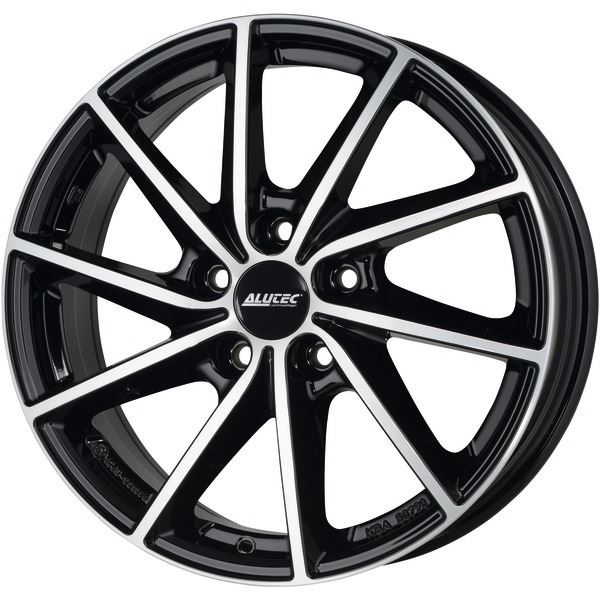 Jante aluminium Alutec 15 pouces Noir Poli Singa