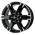 Jante aluminium Alutec 16 pouces Noir Poli Titan