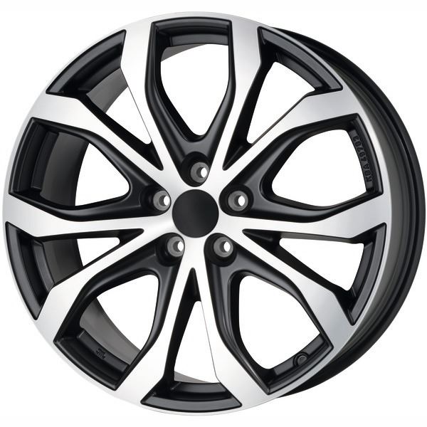 Jante aluminium Alutec 19 pouces Noir Poli Mat W10