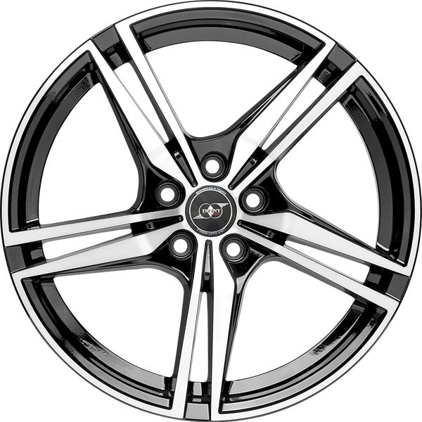 Jante aluminium Infiny Individual 18 pouces Noir Brillant Face Polie