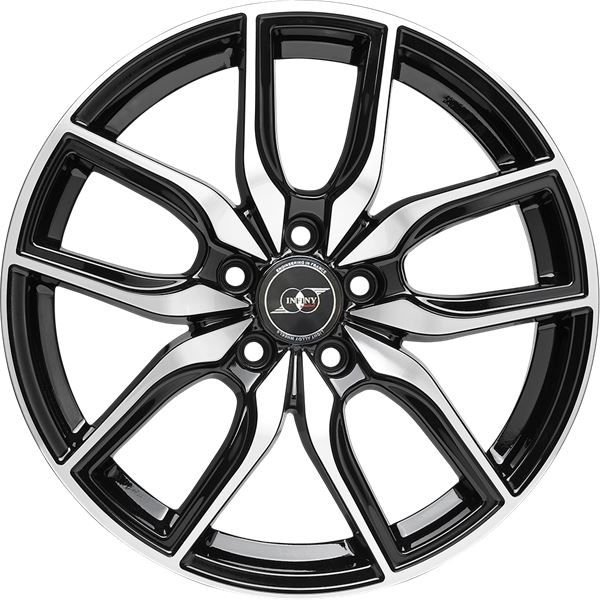 Jante aluminium Infiny Individual 19 pouces Noir Brillant Face Polie
