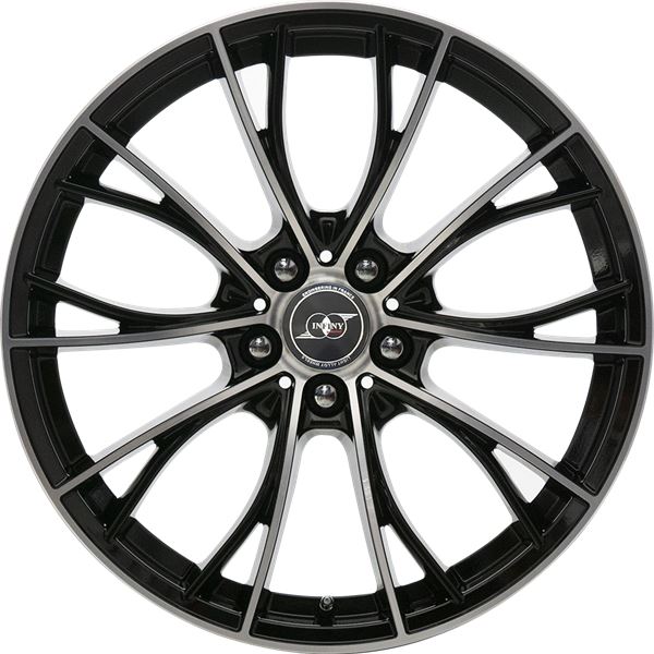 Jante aluminium Infiny Individual 19 pouces Noir Brillant Face Polie