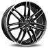 Jante aluminium Racer 15 pouces Noir Satin Face Polie
