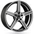 Jante aluminium Racer 17 pouces Gris Face Polie